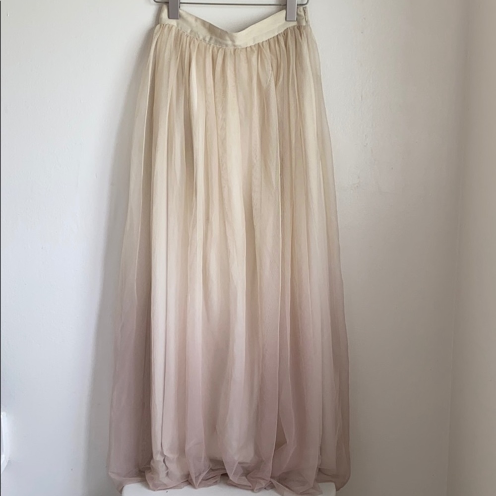 Gorgeous ombré tulle maxi skirt